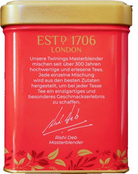 Twinings Pekoe Tee Seitenansicht Dose